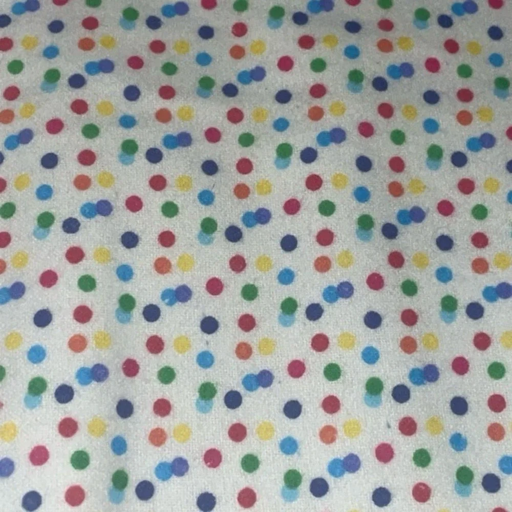 Handmade Baby Blanket Jungle Polka Dot Fleece Unisex Reversible 39.50